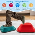 thumbnail image 6 of CIPACHO 11 Pieces Kids Stepping Stones Stackable Balance Blocks, Kids Balance Blocks for Indoor Outdoor-Multicolor, 6 of 8