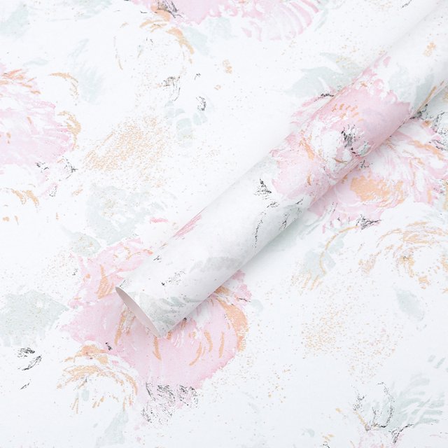 Nvzi flower packaging paper, floral packaging paper, three-dimensional pattern packaging paper, oil painting paper (white)