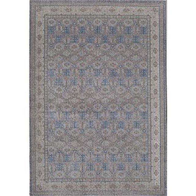 Rugs America 25585 Estelle Gray Ivory Rectangle Abstract Rug, 7 ft. 1 in. x 9 ft. 1 in.