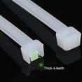 thumbnail image 4 of 100-200Pcs Cable Ties 4" / 14" Heavy Duty Nylon Wrap Wire Zip Ties UV Resistant, 4 of 13