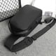 thumbnail image 4 of Bolsa mensajera para ciclismo exterior Bolsa de hombro USB de gran capacidad Poliéster Negro azul gris 12,6x8,27x3,94 pulgadas impermeable Ligera, 4 of 6