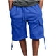 thumbnail image 1 of pstuiky Pantalones cortos para hombre, Pantalones cortos de verano para hombre, informales y cómodos, con bolsillo y cintura elástica y cordón ajustable. Pantalones cortos de entrenamiento, 1 of 6