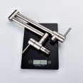 thumbnail image 5 of Brass Folding Faucet 1/2'' NPT Wall Mount Kitchen Faucet Two Handles Cold Water Tap Nickel, 5 of 16