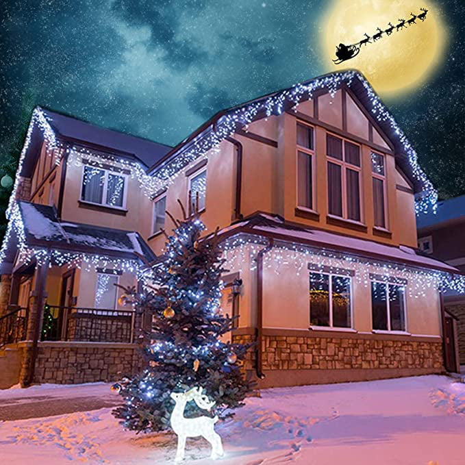 LED Christmas light string, 12 m, outdoor and indoor, RGB, remote control,  programs, timer (D4AA03)