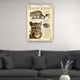thumbnail image 2 of Clouded Leopard Wall Art Knowledge Poster Educational Wall Art Vintage Prints Decor Painting for Living Room Unframed 16×24 in, 2 of 5