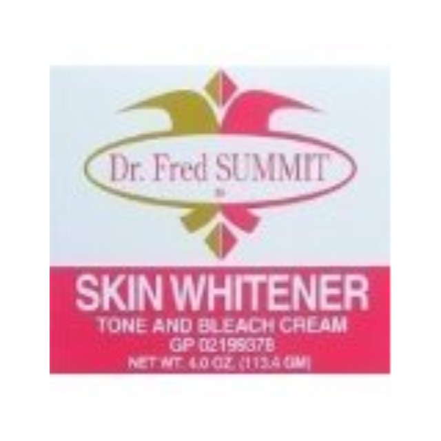dr. fred summit skin whitener tone and bleach cream