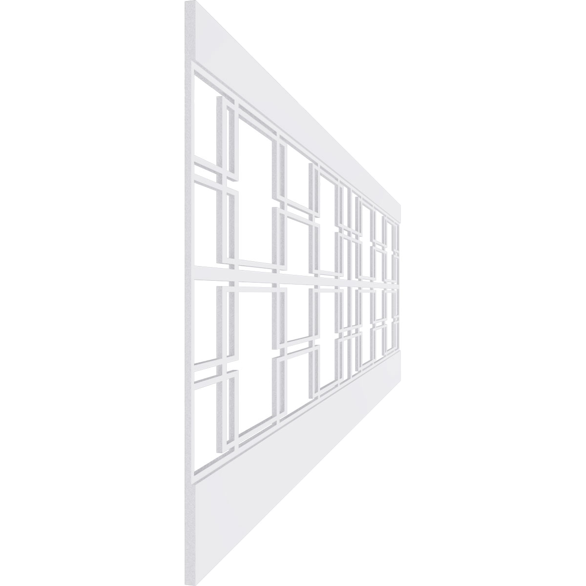 Ekena Millwork 32"H x 94 1/2"W Granby PVC Wainscot Paneling Kit