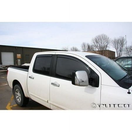 Putco 580024 Element Tinted Window Visor In Channel Fits 04-15 Titan