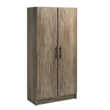 

Prepac Elite 2-Door Freestanding Storage Cabinet 16 D x 32 W x 65 H Drifted Gray