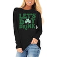 thumbnail image 3 of Uootdi St Patricks Day Long Sleeve Shirts for Women Retro Lucky Clover Tshirt Irish Shamrock Graphic Tee Tops Gift, 3 of 5