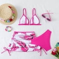 thumbnail image 4 of Hessimy Girls Swimsuit Bikini Set Two Piece Tankini Bathing Suit Teens High Waisted Cute Beach Swimwear(Pink,9-10 Years), 4 of 4