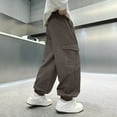 thumbnail image 6 of OSOLU Children Boys Cargo Pants Outdoor Adventures Hiking Joggers with Adjustable Ankles Sportswear All Season Holiday Vibrant Trousers, 6 of 7