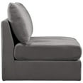 thumbnail image 4 of Meridian Furniture Jacob Grey Velvet Armless, 4 of 7