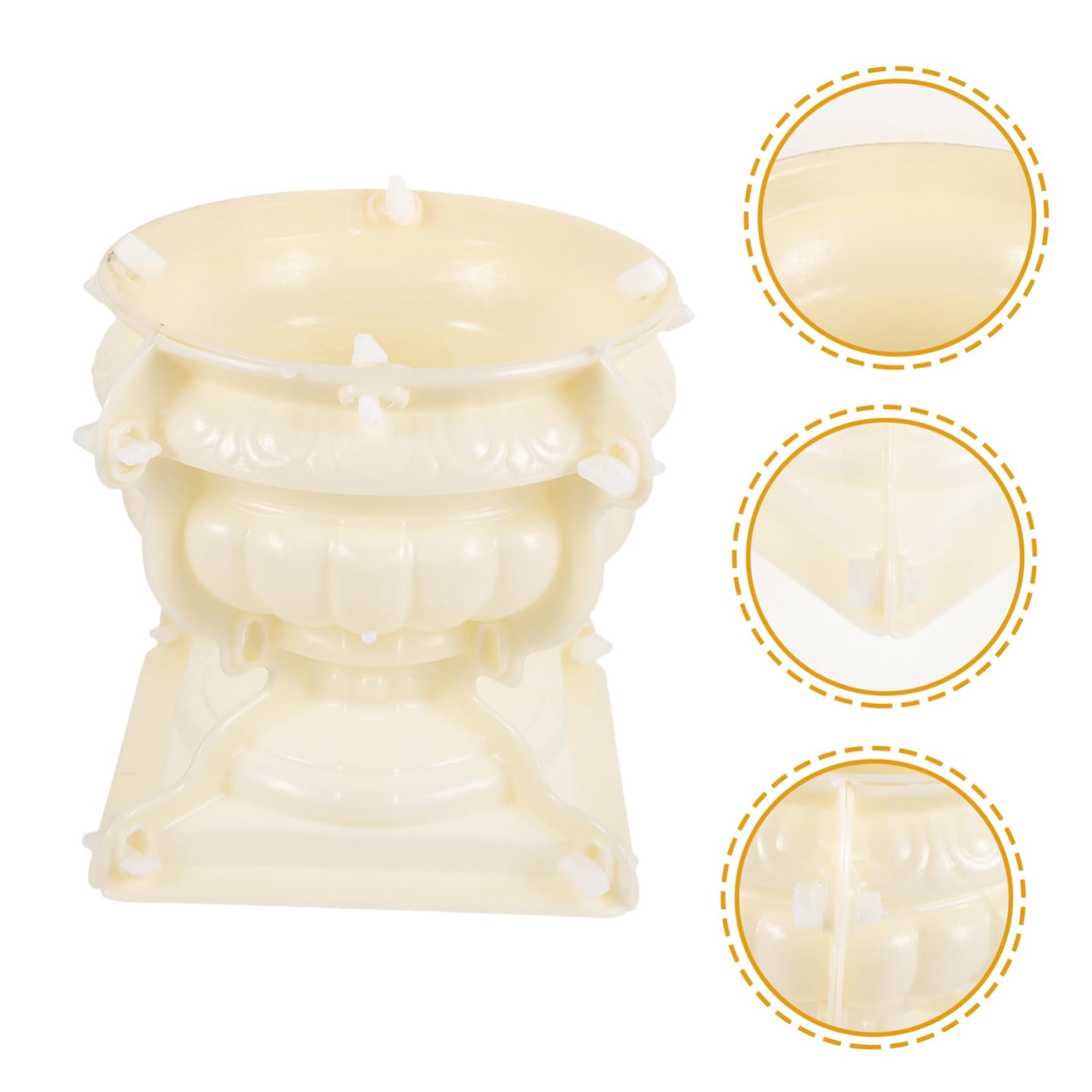 European Flower Pot Mold Plastic Cement Concrete Mould Bonsai Planter Making Vase Resin Soap Storage Box Moulds Crafts