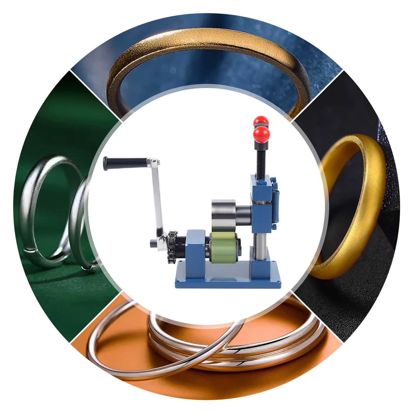 Hand Crank Ring Bracelet Bending Machine, Jewelry Bending Machine, Ring and Bracelet Press Bending Machine (7.09*9.45 in)