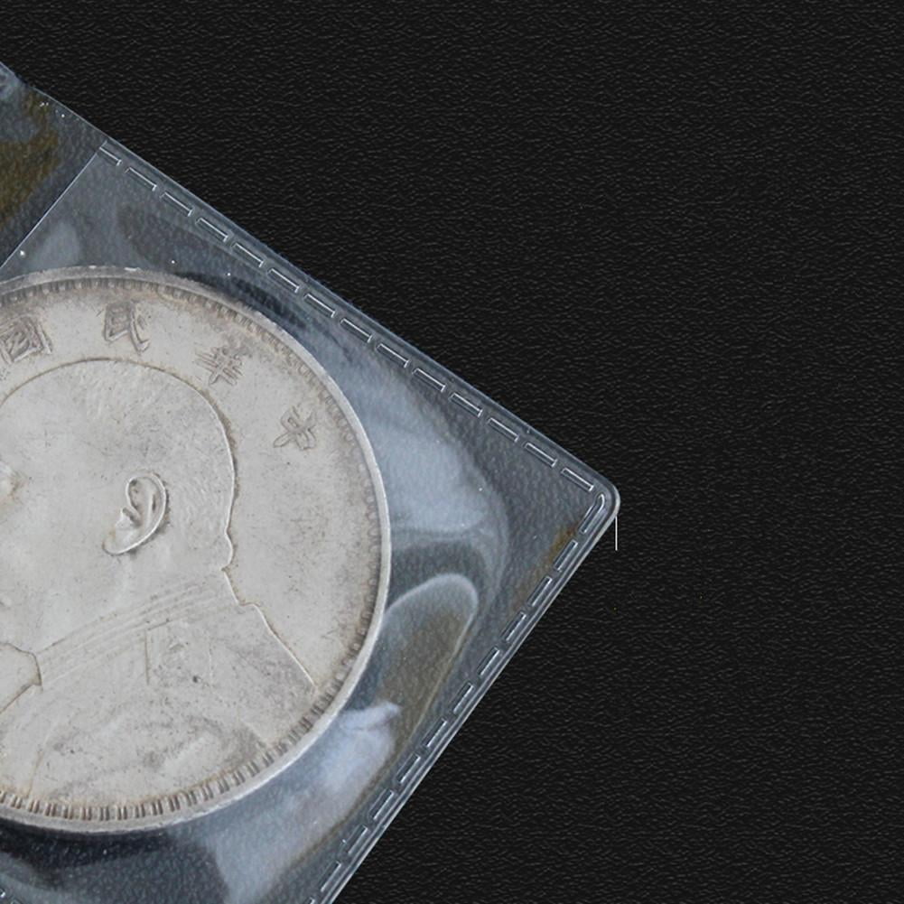 NATEFEMIN 100x Display & Protect Coins Quality Vinyl Coin Flips, Designed for Optimal Visibility & Safety