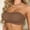 Brown, variant on Strapless Bras for Women Unlined Bandeau Wireless Pull-On Bra Comfy Breathable Seamless Bralette No Underwire Full Coverage Bra Thin Underwear Daily Beach Travel Outfits, Black