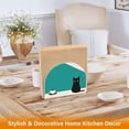thumbnail image 6 of Yayeee Napkin Holder for Table Set of 2 Kitchen Paper Tissue Organization, Black Cat and Coffee, 6 of 8