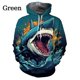 thumbnail image 3 of Sudadera con capucha con estampado 3D de tiburón, sudadera informal divertida con animales para hombres y niños, sudaderas holgadas de gran tamaño con gráficos, ropa de calle, 3 of 5