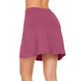 thumbnail image 3 of AherBiu Womens Mini Skirts Workout Bikers Short 2 in 1 Skorts High Waisted A-Line Tennis Yoga Shorts, 3 of 4
