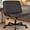 Black, variant on Criss Cross Chair with Wheels, Wide Cross Legged Office Chiar, Armless Vanity Chair Adjustable Swivel for Home Computer Task, Blue