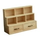 thumbnail image 3 of Gabinete de almacenamiento de madera, gabinete de mesa, organizador de maquillaje decorativo rústico. 2 cajones, 3 of 9