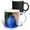 Multicolor, variant on 3drose, Morocco, Marrakech. Majorelle Garden View., 11oz Two-tone Green Mug