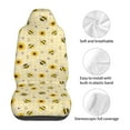 thumbnail image 5 of Sikiie Sunflowers Bee Car Seat Protector 2 Pack Car Seat Cushion Mat, Car Seat Covers for SUV, Truck, Van, 5 of 7