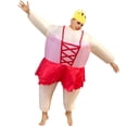 thumbnail image 4 of Disfraz de bailarina inflable para adultos, divertidos trajes gordos, disfraces de Halloween, 4 of 13
