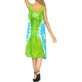 thumbnail image 3 of HAPPY BAY Women's Plus Size Swing House Wear Dresses 1X-2X Grass_AC1051, 3 of 4