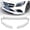 Painted White, variant on Stay Tuned Performance For 19-21 Mercedes W205 C-Class C200 C300 C43 Carbon Look Front Bumper Lip 3PCS