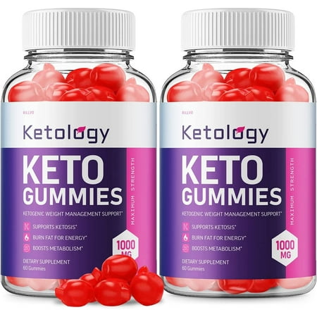 2 Pack Ketology ACV Gummies - Advanced Formula Ketology Keto Apple Cider Vinegar Gummies 120 Gummies