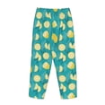 thumbnail image 5 of Goofa Lemon Blue Printed Soft Pajama Pants for Women, Wide Leg Comfy Casual Lounge Yoga Pants-Medium, 5 of 9