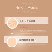 Project E Beauty LumaGlow Red Light Therapy For Face | FDA Cleared Red Light Therapy Wand | Skin Rejuvenation | Collagen Boosting Anti-Aging Facial