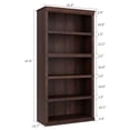 thumbnail image 4 of EDTara Rustic Tall Bookshelf, Open Storage Shelf Bookcase for Living Room or Home Office Display, 4 of 4