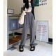 thumbnail image 3 of Pantalones de traje de otoño para mujer, pantalones casuales adelgazantes de cintura alta, pantalones holgados de pierna ancha, pantalones rectos que combinan con todo, pantalones largos hasta el, 3 of 6