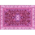 thumbnail image 1 of Ahgly Company Indoor Rectangle Abstract Pink Modern Area Rugs, 8' x 10', 1 of 4