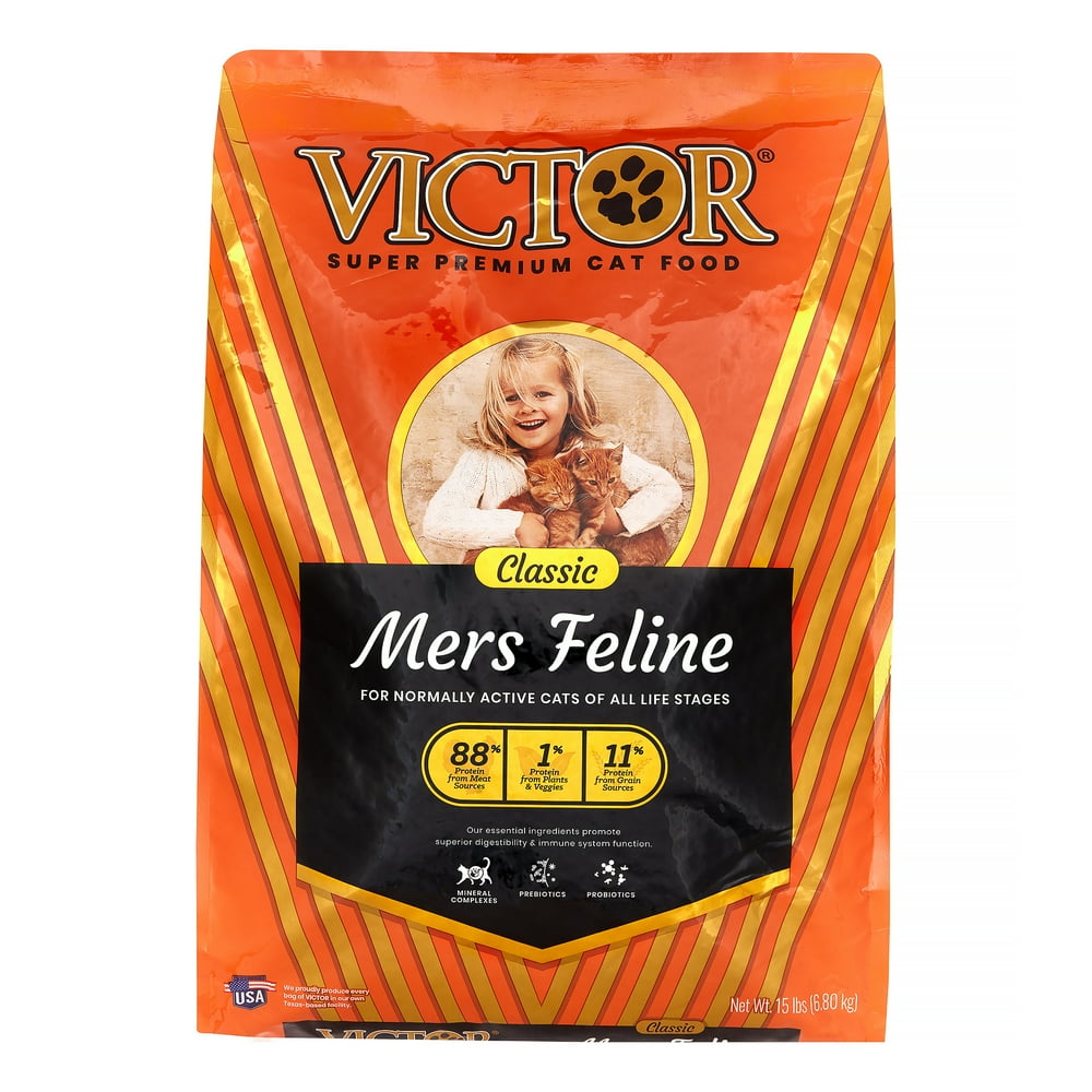 Victor MultiPro Mers Classic Dry Cat Food, 15 lb