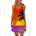 thumbnail image 1 of WILLBEST Vestidos Casuales Vestido De Verano Para Mujer, Estampado, Plisado, Sin Mangas, Con Tirantes, Para Playa, Resort Y Ocio 2305, 1 of 3