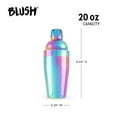 thumbnail image 4 of Blush Rainbow Cocktail Shaker, Margarita Drink Shaker, Home Bar Gifts, 20oz, 4 of 5