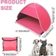 thumbnail image 2 of Mini tienda de campaña de playa plegable anti-UV, tamaño L, 1 paquete de tienda de campaña de playa, refugio solar para mascotas, refugio solar para camping, picnic, playa, rosa roja Sincero Electrónica, 2 of 5