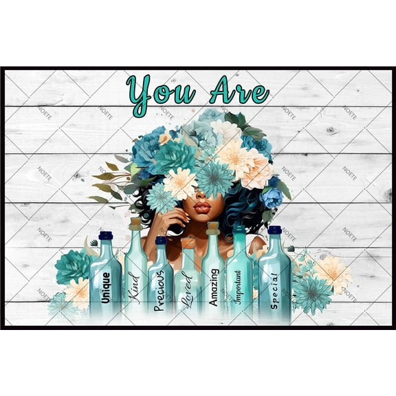 Noete Women Positive Affirmations Metal Tin Sign Desk Decorations for Women Office Inspirational Quotes 12x16 Inch Motivational Poster Girl Empowerment Art