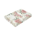 thumbnail image 6 of Pink -Flower Blanket Gifts For Kids Adults - Lightweight Throw Blanket For Bedroom Living Room Decor Soft Fuzzy Fleece Cozy Plush Bed Couch 40"X30", 6 of 7
