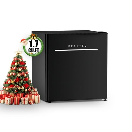 Frestec 1.7 Cu ft Single Door Mini Fridge , Black, NewVOK-17-BK