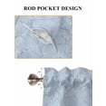 thumbnail image 6 of Blue Branches 2 Panel Kitchen Curtains for Windows, Vintage Art Farmhouse Bathroom Privacy Curtain, Home Décor Window Treatment for Bedroom/Living Room 55"x45", 6 of 6