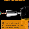 thumbnail image 2 of Drill Bit Twisting Tool,Drill Bit Winder,Wire Twisting Connector, Wire Twisting Tool, Twister for Electric Drill, 2 of 7