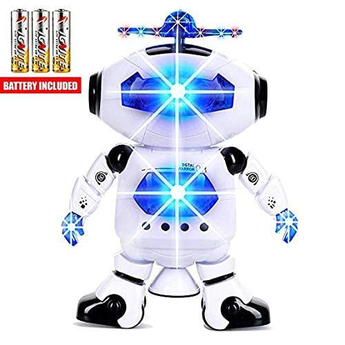 Toysery Electronic Walking Dancing Robot Toys With Music Lightening For Kids Boys Girls Toddlers Battery Operated Included Walmart Com Walmart Com