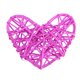 thumbnail image 1 of 5 unids/bolsa en forma de corazón Sepak Takraw Bola de ratán artesanía fiesta decoración de Sala de bodas (rosa roja), 1 of 3