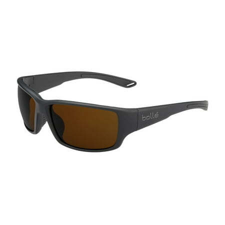 Bolle Kayman 62mm Wrap-Around Sport Sunglasses (Matte Black)