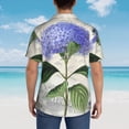 thumbnail image 4 of Kll Men'S Hawaiian Shirt Short Sleeve Button Down Beach Shirts-Vintage Flower, 4 of 7